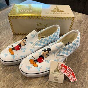 Disney Parks 2022 50th Anniversary Mickey Vans Of The Wall Shoes Size Mens 12